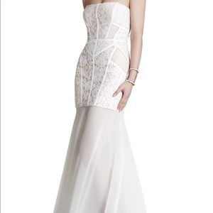 Lace corset maxi dress